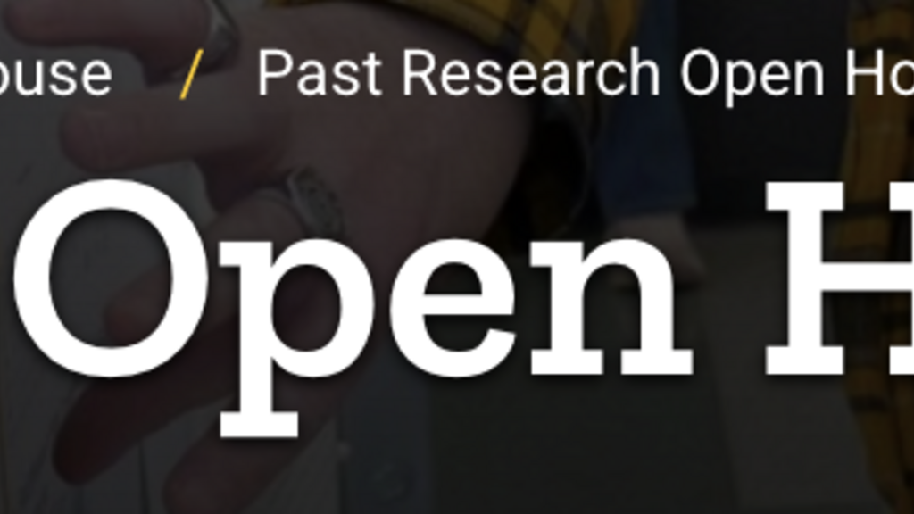 research open house